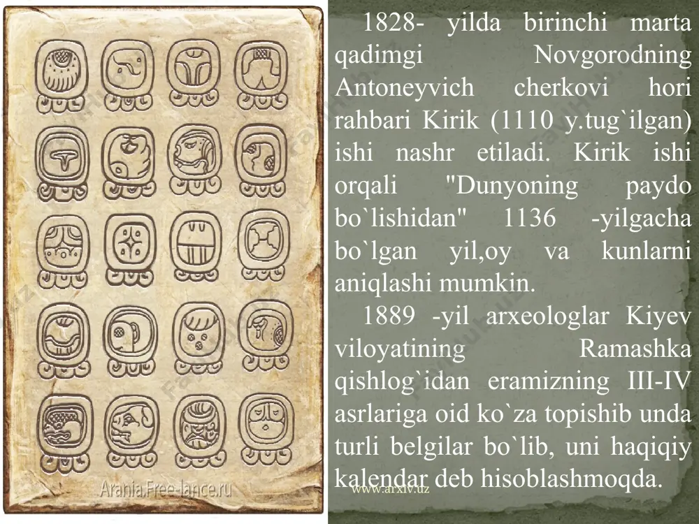 mayyalar va rus kalendarlari tarixi - Page 5