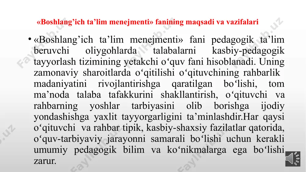 soblanadi. bu funksiyalar yuqori, o‘rta va quyi darajadagi boshqaruvchilar tomonidan bajariladi. menejment faqat biznes faoliyatiga aloqador emas. u siyosiy, ijtimoiy, madaniy - diniy va ta'lim sohalariga ham aloqadordir. har qanday faoliyatning ijobiy natija berishi eng avvalo, to‘g‘ri tanlov, ma’qul va ishonchli qarorni qabul qila olish hamda bu qarorning bajarilishini nazorat qila olishga bog‘liq. menejment - insonning nima qilishni xohlashini bilish va bajarilgan ishni eng maqbul, kam chiqim usulda ekanligini ko‘ra olish san’atidir. f. teylor (1856-1915) menejment - ishni, ishchilarni va biznesni boshqaradigan ko‘p maqsadli organdir. p.drukker (1909-2005) menejment - o‘zgalar faoliyatini bashorat qilish, rejalashtirish, tashkil etish, muvofiqlashtirish va nazorat qilishdir. a.fayol (1841-1925) menejment - kishilar orqali muammolami hal qilish san’atidir. m.folet (1868-1933) menejment - rasmiy tashkil etilgan kishilar guruhi orqali maqsadga erishish san’atidir.g.kuntz (1908-1984) dastlabki maktablarning vujudga kelishi va rivojlanishi yer yuzidagi birinchi maktablar sharqda - ossuriya, bobil va xitoyda miloddan avvalgi 4-ming yilliklarda paydo bo‘lgan. zamonaviy maktablarning asoschilari rim …