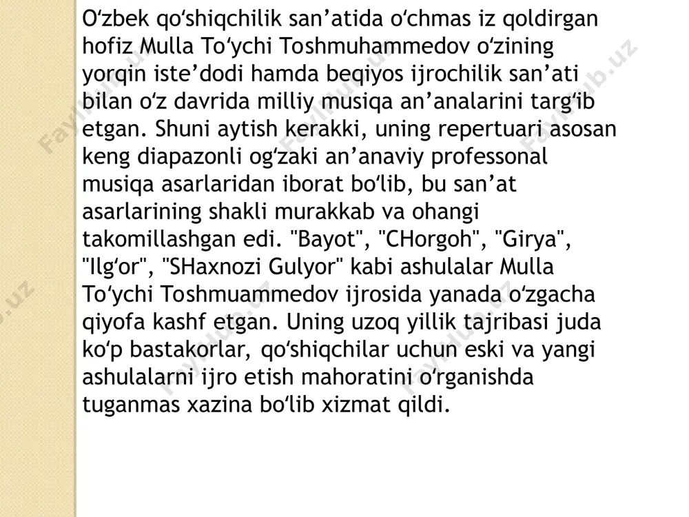 o'zbek xalq musiqa ijodining tarixiy rivoji - Page 5