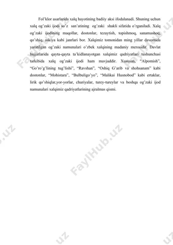 o’zbek xalq og’zaki badiiy ijodi - Page 4