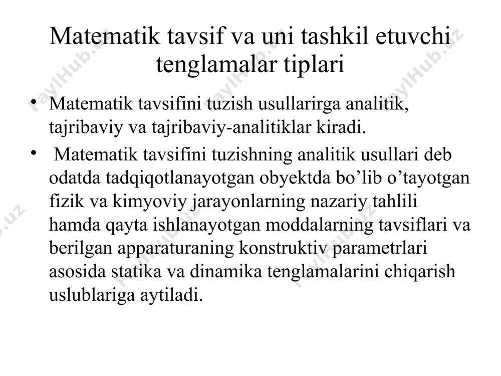 texnologik jarayonlarni modellashtirish va optimallashtirish - Page 5