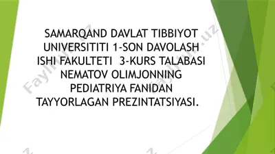 o`tkir bronxit — PPTX