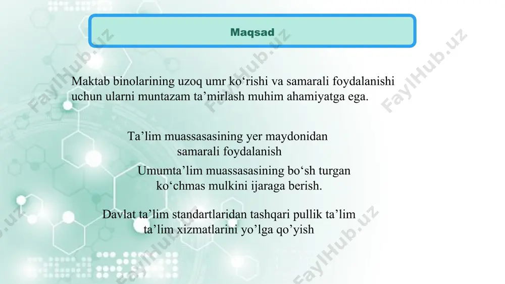 maktab binolarini saqlash va undan samarali foydalanish - Page 5