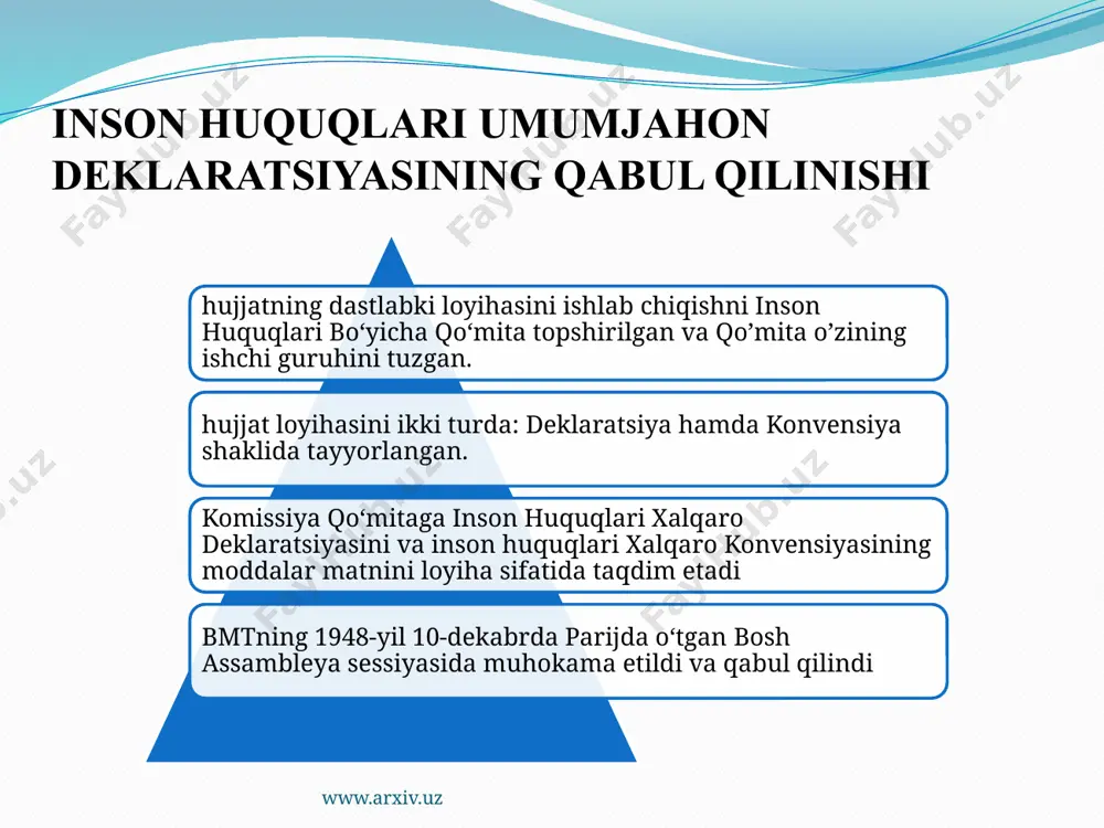 o‘zbekiston respublikasi va inson huquqlari to‘g‘risidagi xalqaro bill - Page 5