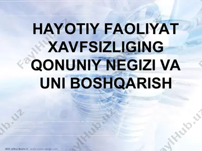 hayotiy faoliyat xavfsizligi — PPT