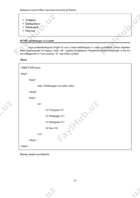 html o'quv kursi qo'lanma - Page 5