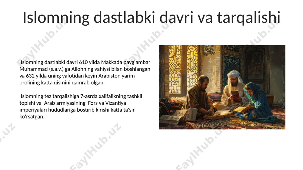 islom dini va uning tarixiy kelib chiqishi - Page 5