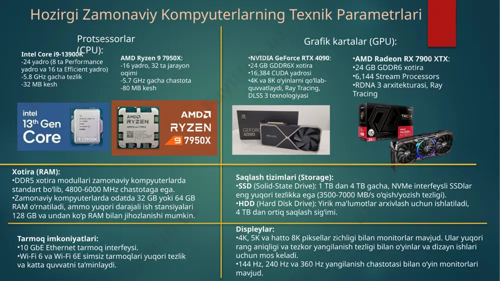 zamonaviy kompyuterlarning imkoniyatlari va ularning komponentlari - Page 4