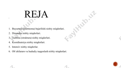 ijtimoiy statistika — PPTX