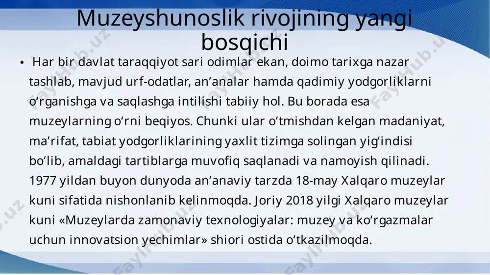 muzeyshunoslik taqdimoti - Page 4