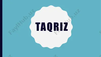 taqriz — PPTX