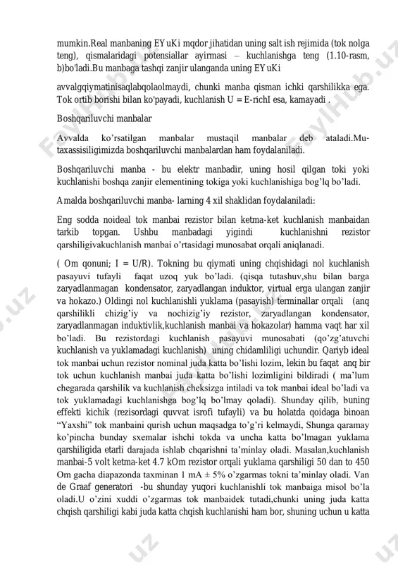 =wiz&img_url=http%3a%2f%2fuz.denemetr.com%2ftw_files2%2furls_8%2f285%2fd-284438%2f7z-docs%2f1_html_m1acfea9f.png&text=ideal%20tok%20manbai&noreask=1&pos=2&lr=10335&rpt=simage https://yandex.ru/images/search?source=wiz&img_url=http%3a%2f%2fuz.denemetr.com%2ftw_files2%2furls_8%2f285%2fd-284438%2f7z-docs%2f1_html_m1acfea9f.png&text=ideal%20tok%20manbai&noreask=1&pos=2&lr=10335&rpt=simage https://yandex.ru/images/search?source=wiz&img_url=http%3a%2f%2fuz.denemetr.com%2ftw_files2%2furls_8%2f285%2fd-284438%2f7z-docs%2f1_html_m1acfea9f.png&text=ideal%20tok%20manbai&noreask=1&pos=2&lr=10335&rpt=simage https://yandex.ru/images/search?source=wiz&img_url=http%3a%2f%2fuz.denemetr.com%2ftw_files2%2furls_8%2f285%2fd-284438%2f7z-docs%2f1_html_m1acfea9f.png&text=ideal%20tok%20manbai&noreask=1&pos=2&lr=10335&rpt=simage https://yandex.ru/images/search?source=wiz&img_url=http%3a%2f%2fuz.denemetr.com%2ftw_files2%2furls_8%2f285%2fd-284438%2f7z-docs%2f1_html_m1acfea9f.png&text=ideal%20tok%20manbai&noreask=1&pos=2&lr=10335&rpt=simage https://yandex.ru/images/search?source=wiz&img_url=http%3a%2f%2fuz.denemetr.com%2ftw_files2%2furls_8%2f285%2fd-284438%2f7z-docs%2f1_html_m1acfea9f.png&text=ideal%20tok%20manbai&noreask=1&pos=2&lr=10335&rpt=simage https://yandex.ru/images/search?source=wiz&img_url=http%3a%2f%2fuz.denemetr.com%2ftw_files2%2furls_8%2f285%2fd-284438%2f7z-docs%2f1_html_m1acfea9f.png&text=ideal%20tok%20manbai&noreask=1&pos=2&lr=10335&rpt=simage mumkin.real manbaning eyuki mqdor jihatidan uning salt ish rejimida (tok nolga teng), qismalaridagi potensiallar ayirmasi – kuchlanishga teng (1.10-rasm, b)bo'ladi.bu manbaga tashqi zanjir ulanganda uning eyuki avvalgqiymatinisaqlabqolaolmaydi, chunki manba qisman ichki qarshilikka ega. tok ortib borishi bilan ko'payadi, kuchlanish u = e-richi esa, kamayadi . boshqariluvchi manbalar avvalda ko’rsatilgan manbalar mustaqil manbalar deb ataladi.mu- taxassisiligimizda boshqariluvchi manbalardan ham foydalaniladi. boshqariluvchi manba - bu elektr