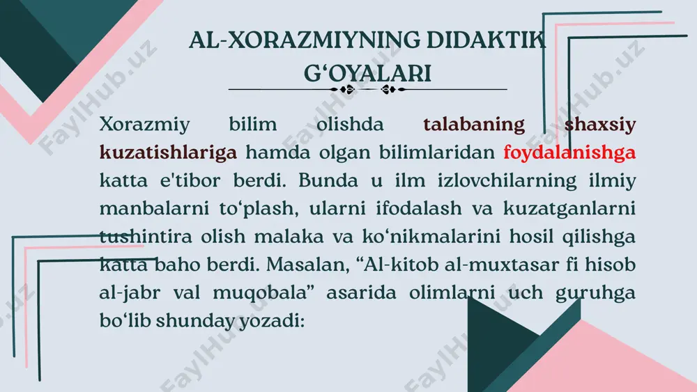 muhammad ibn muso al-xorazmiy - Page 5