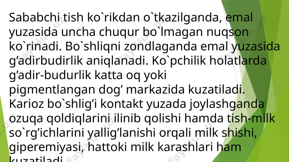 yuzakaries (caries superfisialis) - Page 5