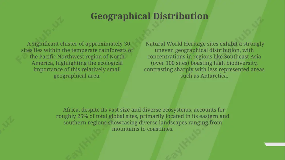or, community-based tourism projects, involving over 100 local families, generate vital income supporting conservation, reducing reliance on extractive industries, and fostering environmental stewardship among 2,000+ residents. conservation challenges funding limitations hinder effective management and conservation efforts in many sites, such as the galapagos islands, where approximately 20% of the annual budget is allocated to invasive species control, demonstrating a critical resource imbalance. illegal wildlife trafficking, including the poaching of endangered species like the javan rhinoceros in ujung kulon national park, indonesia, poses a significant threat, impacting population numbers and long-term survival. over 70% of the great barrier reef's coral has experienced bleaching events since 1998 due to rising ocean temperatures, highlighting the urgent need for global climate action to mitigate these devastating impacts on biodiversity. introduction to natural world heritage criteria for selection emphasize outstanding universal value, including superlative natural phenomena like the grand canyon's geological formations, and significant habitats …