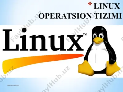 linux operatsion tizimi — PPTX