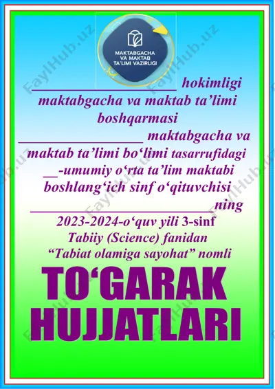tabiat olamiga sayohat — DOC