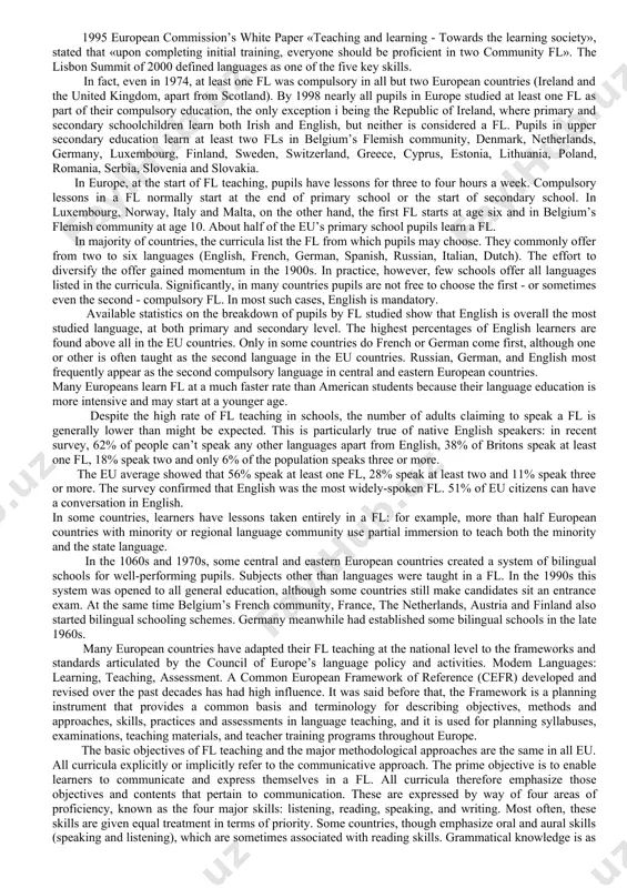 be organized with taking into consideration the students’ level of language performance and degree of their interest and needs. 3. teacher's authority, qualification and feeling of responsibility for efficiency of teaching. 4. students usually obtain complete satisfaction during the lesson of a well- trained and qualified teacher. 5. methodological preparedness of a teacher and his/her ability of planning the lesson. 6. teacher should always be ready to answer the learners’ questions, and capable to manage the lesson. 7. teacher’s ability to form patriotic feelings, to educate students through work, to create favorable atmosphere and direct their activity to the research work and feedback. 8. teacher's ability to motivate students using different strategies and methods. 9. teacher should develop students' reflexive skills (analysis, synthesis and evaluation). 10. teacher should use the effective teaching tools to activate students’ learning, develop their creative thinking and achieve good results. these factors give us a …