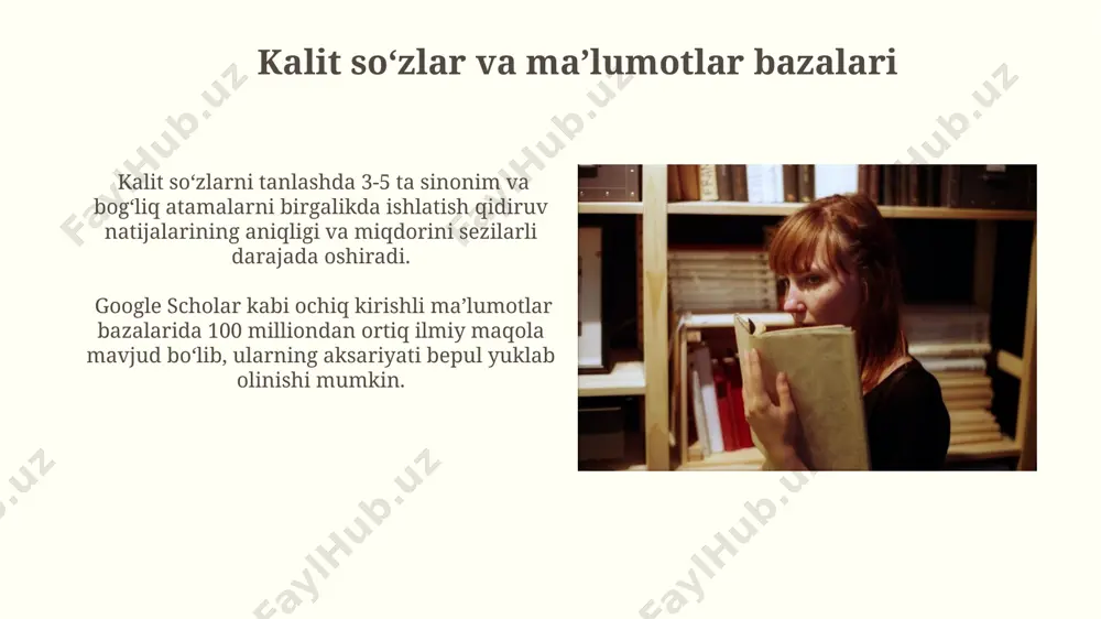 adabiyotlarni izlash va tanlash - Page 4