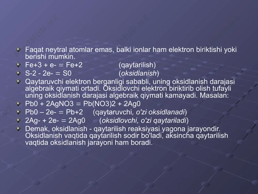 oksidlanish qaytarilish reaksiyalari - Page 5