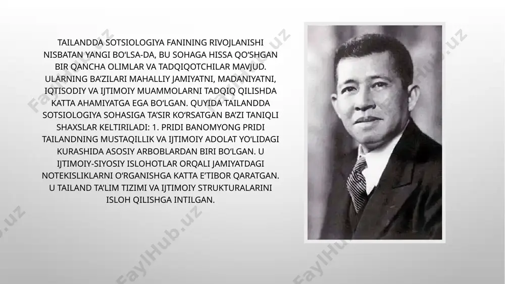 tailandda sotsiologiya fanining rivojlanish bosqichlari - Page 5