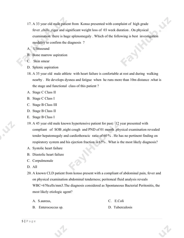 cardiac arrest while having sex with his wife 23. a 40 year old male patient was brought to your health center with chief complaint of lock jaw of 7 days. he has muscle spasm of 3 day duration .he had sustained injury to his foot two week back. he was vaccinated two times .p/e general appearance: he is in opisthotonos position. he has hypertonia .his vital signs all in normal range .which of the following is true about this patient? a. he has poor prognosis because he is in opisthotonos position. b. his period of onset is 4 day indicating poor prognosis sign. c. he should be vaccinated at discharge. d. diazepam alone suffices to control spasm. 24. a 60 year old male patient presented to you with chief complaint of loss of consciousness of four hrs. duration. the attendants gave you history of headache, neck stiffness and high grade …