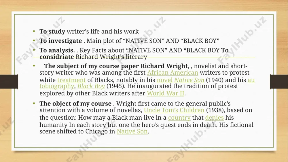 m further exhausted the family. this is the case when welcome family is attempting to 'sustain' his psyche. "the entire family enhanced kind and forgiving, but i saw the motives that incited their change and it drove me an even greater moving distance from them." this affecting distance takes a toll on wright; despite that distance, and despite the opposing and demoralizing happening wright experiences in his kin, he is able to claim his covet a better life, one that he manage better comprehend.wright is never adequately able to satisfy the covet acceptance, even among his peers. the added african-american boys he comes across are never capable to understand wright and welcome attitude, nor he theirs. as a result, he is never capable to really agree. although wright desires to fit in socially, welcome inability to acknowledge to their point of view create this impossible analysis of “native son” and …