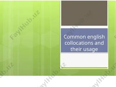 common english collocations and their usage — PPTX