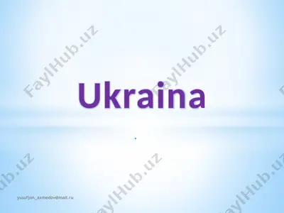 ukraina geografiyasi — PPTX