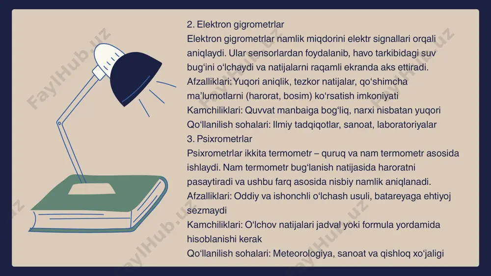 gigrometrik asboblar bilan ishlash - Page 5