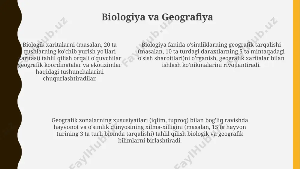 biologiyani oʻqitishda boshqa fanlar bilan bogʻlash - Page 5