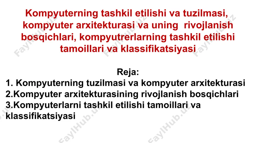 kompyuterni tashkil etilishi - Page 5