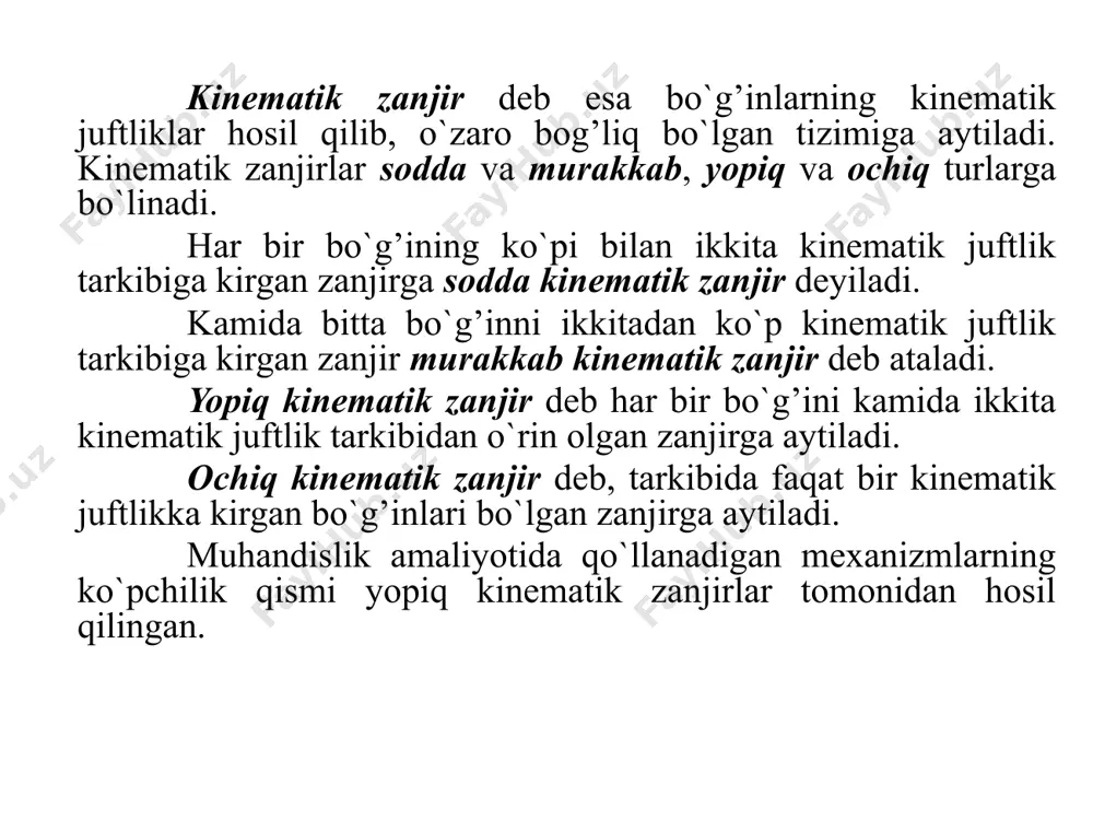 mexanizm tuzilishi asoslari - Page 5