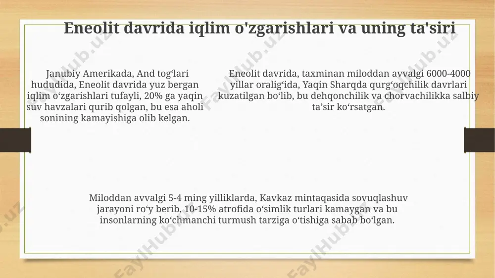 eneolit davri tarixiy-madaniy jarayonlar - Page 5