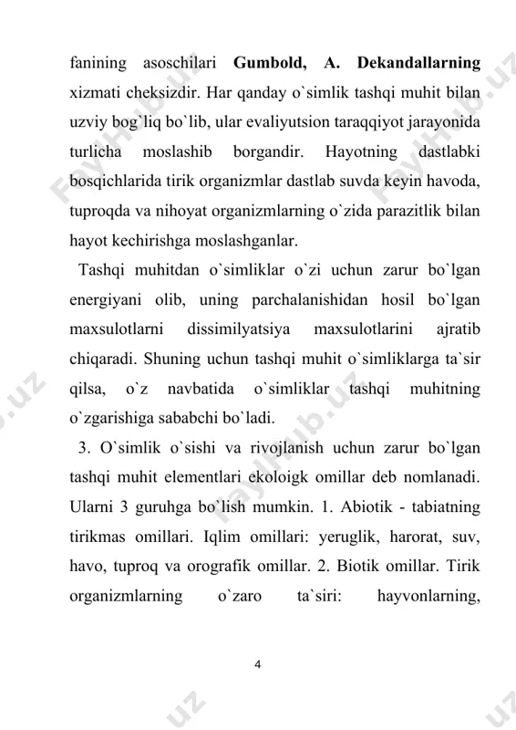 tlar: 1. burigin. v. a. jongurazov. f. x. botanika “o`qituvchi” t.: 1977. 2. kursanov. v. a. kamarnitskiy n. a va bosh.- botanika “o`qituvchi” 1977. i ii tom. 3. hamdamov i, shukrullayev p va boshqalar- botanika asoslari “mehnat” t.: 1990. 4. soxabiddinov. s. “o`simliklar sistematikasi” i ii bob. “o`qituvchi” t.: 1976. 5. hamidov “o`simliklar geografiyasi” “o`qituvchi” t.: 1984. 6. belolipov. i. v. sheraliyev. a. axadova. m. a. “o`rta osiyo o`simliklari marfalogiyasi” sop, tipo, t.: 1991. 7. holdarov. x. xojimatov. k. x.“o`zbekiston o`simliklari”, “o`qituvchi” t.: 1992. 8. www.ziyonet.uz 1 8