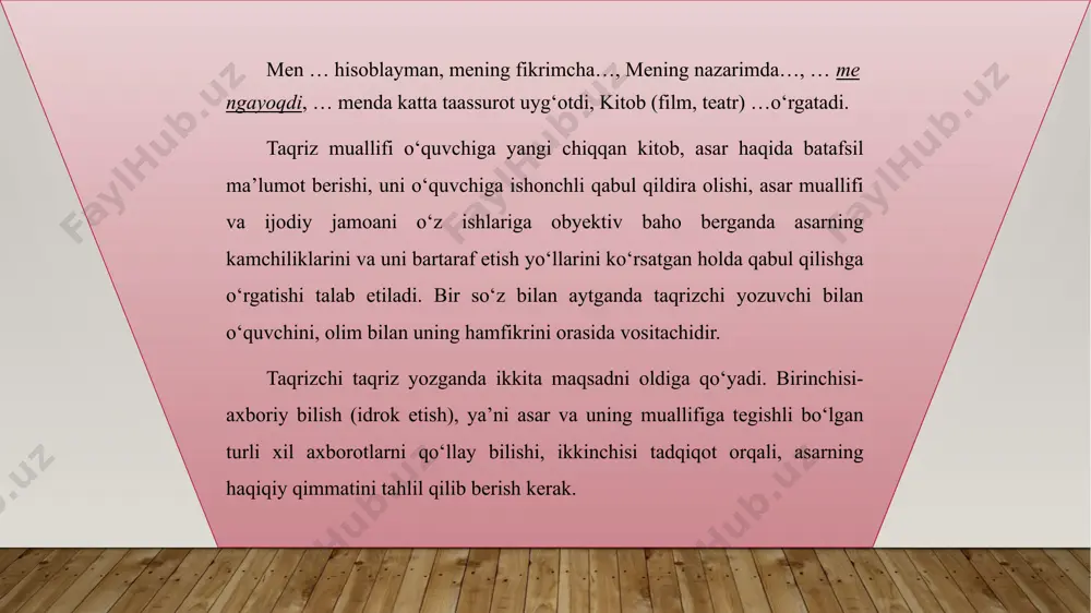 cha alohida muammo sifatida qarab tahlil qiladi. retsepsiyada esa yuqorida aytganimizday, publitsist materialni “ikkinchi qayta” ko‘rib chiqishdan o‘tkazadi e’tiboringiz uchun raxmat image1.jpg /docprops/thumbnail.jpeg