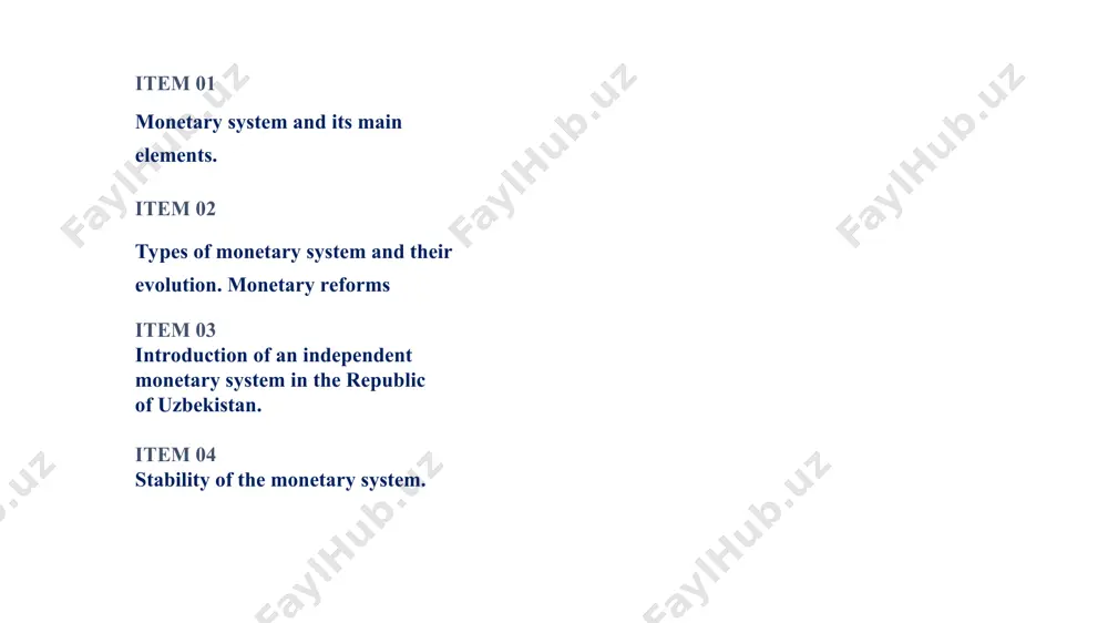 lism is divided into three types depending on the exchange of value symbols for gold: the gold coin standard was very compatible with the free competition of capitalism, it helped the development of production, the credit system, the origin of world trade capital. characteristics of the gold coin standard ❖ this standard is characterized by the following main features: ❖ there will be a full-fledged gold coin in the internal circulation of the country, it will perform all the functions of gold money; ❖ private individuals are allowed to mint coins freely (most often at the country's mint); ❖ there is a procedure for free and unlimited exchange of money that does not have its own value (banknotes, credit money) into gold coins. thanks for your attention!