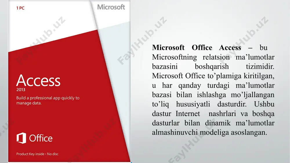 microsoft access dasturini ishlatish texnologiyalari - Page 4