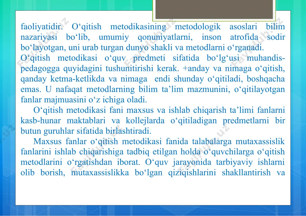 atoriyaishi,amaliyish,aralashdars.buklassifikatsiyaniseminar darslari,nazoratishlar,sinovlar,munozaradarslari,demonstratsiya darslarivashukabilarnikushibkengaytirishmumkin. bundayklassifikatsiyanixamasosiyklassifikatsiyasifatidakabul qilibbulmaydi.bungasababshuki,birinchidan,ubarkarorbo‘la olmaydi,chunkiilgorpedagogiktajribadarslarniutkazishningyangi, originalusullariniilgarisuryapti,ikkinchidan,ishtajribasidabunday darslar«sof»xoldajudakamuchraydi,ularningkupchiligi,garchiayrim xollardaleksiyadarsi,ekskursiyadarsi,seminardarsi,sinovdarsivashu kabilarta’limningmuayyanbosqichlaridaanchaginaurinolishmumkin bo‘lsa-da,aralashdarslardir. darslarningasosiydidaktikmaqsadbo‘yichaklassifikatsiyasinieng ma’kuldebhisoblamokkerak.buklassifikatsiya,boshqaxamma narsadantashqari,darsningo‘quvjaraenidagiurninihisobgaoladi.bu alomatgakuradarslarningquyidagitiplarimavjud:yangimateriallarni bayonetishdarslari;bilimlarnipuxtalashvatatbiketishdarslari; takrorlash-umumlashtirishdarslari;o‘quvchilarningbilim,o‘quvhamda malakalarinitekshirish(kontrol-tekshirish)darslari;aralashdarslar. darsningtashkiliytuzilishiuningstrukturasibilanbelgilanadi. umumtexnikavamaxsusfanlargatatbikan,darsningquyidagistruktura elementlariniajratibkursatishmumkin: tashkiliyqism;uy topshiriqlariningbajarilishinitekshirish;o‘qituvchiningyangimaterialni bayonetish;o‘quvchilarningyangimaterialnio‘rganishgaoido‘quv, texnikayokispravochnikadabiyotbilanmustaqilishlashlari;yangi materialni takrorlashvapuxtalash; ilgariurganilganmaterialni takrorlash;puxtalashvasistemagasolish;o‘quvchilarningbilim,o‘quv hamdamalakalariniteshirish,hisobgaolishvabaxolash;uytopshiriqlari berish.darsningtipigaya’nimashg‘ulotdankuzlanganasosiydidaktik maqsadgakura,birorstrukturaelementlariyokiularningtipaviy kombinatsiyalariustunturadi. asosiydidaktikmaqsadgabinoanklassifikatsiyalanuvchidarslarning tiplariniularningstrukturasigabog‘liqxoldaqisqachakuribchikamiz. xarbirdarso‘quvjaryoniningbirqismihamdabilim,ko‘nikmava malakalarniegallashningbi