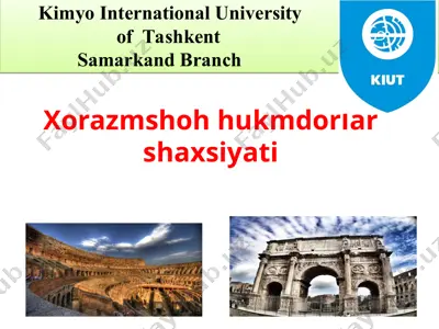 xorazmshoh hukmdorlar shaxsiyati — PPT