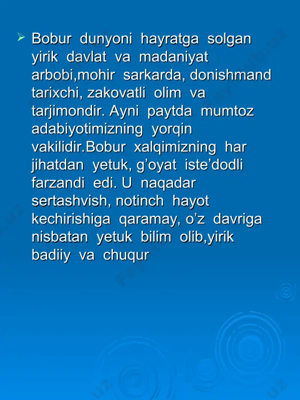 zahiriddin muhammad boburning hayoti va ijodi - Page 5