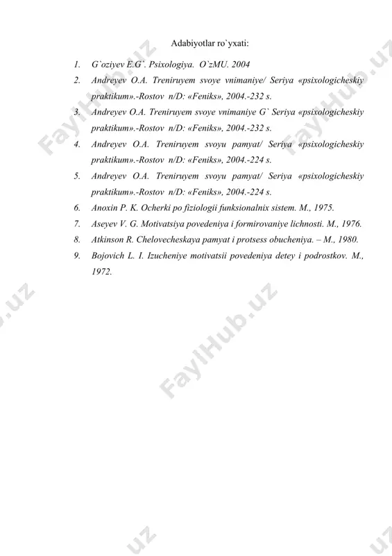psixologiya tarixi faniga kirish - Page 5