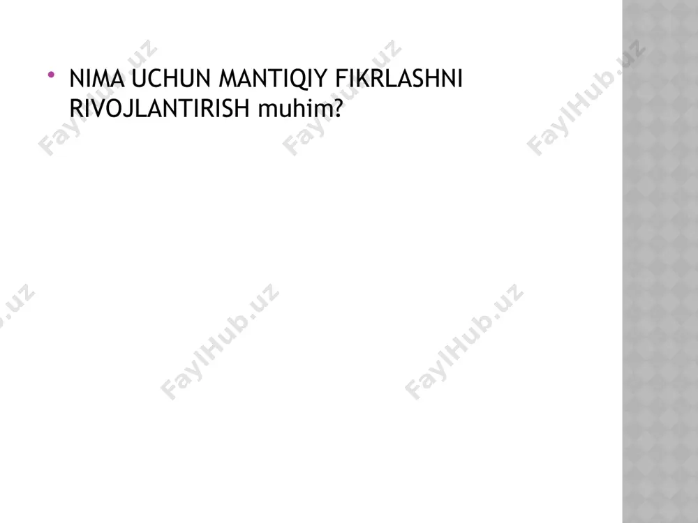 fikrlash ko'nikmalarini rivojlantirish - Page 5