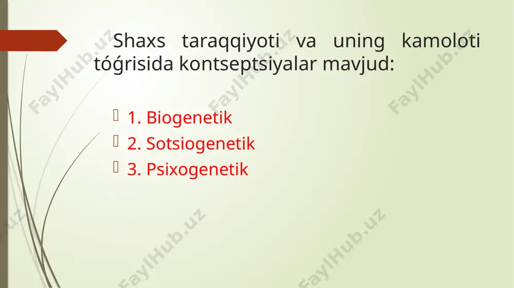 bilan bir hil, deb tavsiflaganlar. jumladan, arastuning fikricha, buqaniki singari yóǵon burun dangasalikni, arslonniki kabi burun maǵrurlikni, sher kabi tukning daǵalligi botirlikni anglatadi. hozirgi zamon psixologiyasida shaxsning turli munosabatlari bilan belgilanadigan xarakter xususiyatlarining tórtta tizimi farqlanadi. jamoa va ayrim odamlarga bólgan munosabatlarini ifodalalovchi xususiyatlar: (yaxshilik, mehribonlik, talabchanlik). mehnatga bólgan munosabatini ifodalovchi xususiyatlar: (mehnatsevarlik, yalqovlik, vijdonlilik, mehnatga masuliyat yoki masuliyatsizlik bilan munosabatda bólishi). narsalarga bólgan munosabatini ifodalovchi xususiyatlar: (ozodalik va ifloslik, narsalar bilan ayab yoki ayamastan munosabatda bólish). odamning óz-óziga bólgan munosabatini ifodalovchi xususiyatlar (izzat-nafslilik, shuhratparaslik, maǵrurlik, ózini katta olish, kamtarlik). xarakter aktsentuatsiyasi xarakter aktsentuatsiyasining bólishi kamshilik emas, u aksincha insonning óziga hos xususiyatining bor ekanligin kórsatadi. xarakter aktsentuatsiyasi bu- normal xarakterlarning chetki kórinishlari bólib, yashirin va aniq shaklga ega va xarakterning óziga xos qirralari hisoblanadi. xarakter aktsentuatsiyasi turlari olimlar tomonidan turli xil kórinishda ajratib kórsatiladi. ularning ayrimlari (k.leongard bóyicha) haqida tóxtalib ótamiz. gipertim tip – bu toifadagilar o‘ta kirishimli, so‘zamol …
