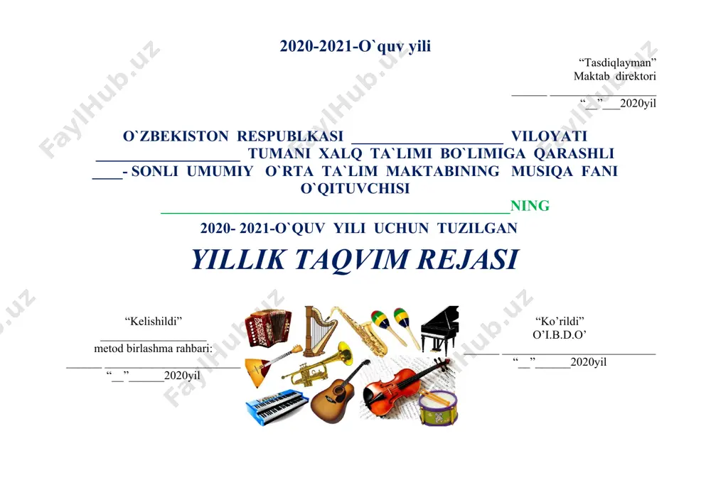 sohasidagi tadqiqot yutuqlarini ko‘rsatish; o‘zbek va jahon kompozitorlari asarlarini va turli musiqiy janrlarni bir-biridan farqlay olish, tayanch va umumiy kompetensiyalarni shakllantirish va rivojlantirishdan iborat. o‘quvchilar tasavvurini shakllantirish, mustaqil ishlashga o‘rgatishda musiqa madaniyati ta’limi muhim omil hisoblanadi. umumiy o‘rta ta’lim maktablarining musiqa madaniyati fanida berilgan qo‘shiqlar nota materiallari o‘quvchilarning imkoniyati, ovoz diapazonlari aniq va mukammal rivojlanishini hisobga olgan holda mantiqiy ketma-ketlikda berilgan. musiqa tinglash, jamoa bo‘lib kuylash, musiqa savodi faoliyat turlarini amalga oshirish bilan birga milliy cholg‘u asboblarini, xalq kuyi namunalarini bir-biridan farqlashni o‘rganadilar. bunda o‘quvchilarda fanga oid umumiy va tayanch kompetensiyalar shakllantiriladi. musiqa tinglash ta’lim mazmuning asosini tashkil etadi. ularni kuylash tinglash faoliyatlari vositasi bilan bir qatorda cholg‘uchilik, musiqali harakatlar har tomonlama o‘rganish va o‘zlashtirish, musiqiy tavsiflarni ifodalash imkoniyati yaratiladi. o‘zbek xalq musiqasi, o‘zbek bastakorlari va kompozitorlarining musiqiy asarlaridan namunalar tinglanadi. jamoa bo‘lib kuylash faoliyati o‘quvchilarning musiqa – o‘quv qobiliyati hamda ijrochilik malakalarini rivojlantirish uchun zarurdir. sinfda jamoa bo‘lib kuylash …