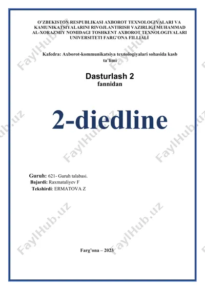 murakkab kalkulyator yaratish — DOCX