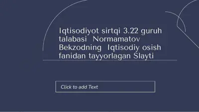 davlat byudjeti slayti (powerpoint taqdimoti) — PPTX
