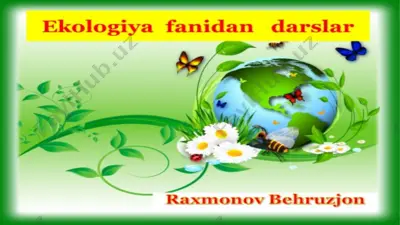 ekologiya fanidan darslar — PPTX