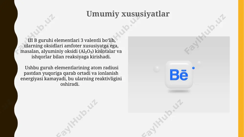 davriy sistemaning wiii b guruh elementlari - Page 5