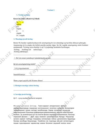 umurtqa muskul tizimining muvazanati — DOCX